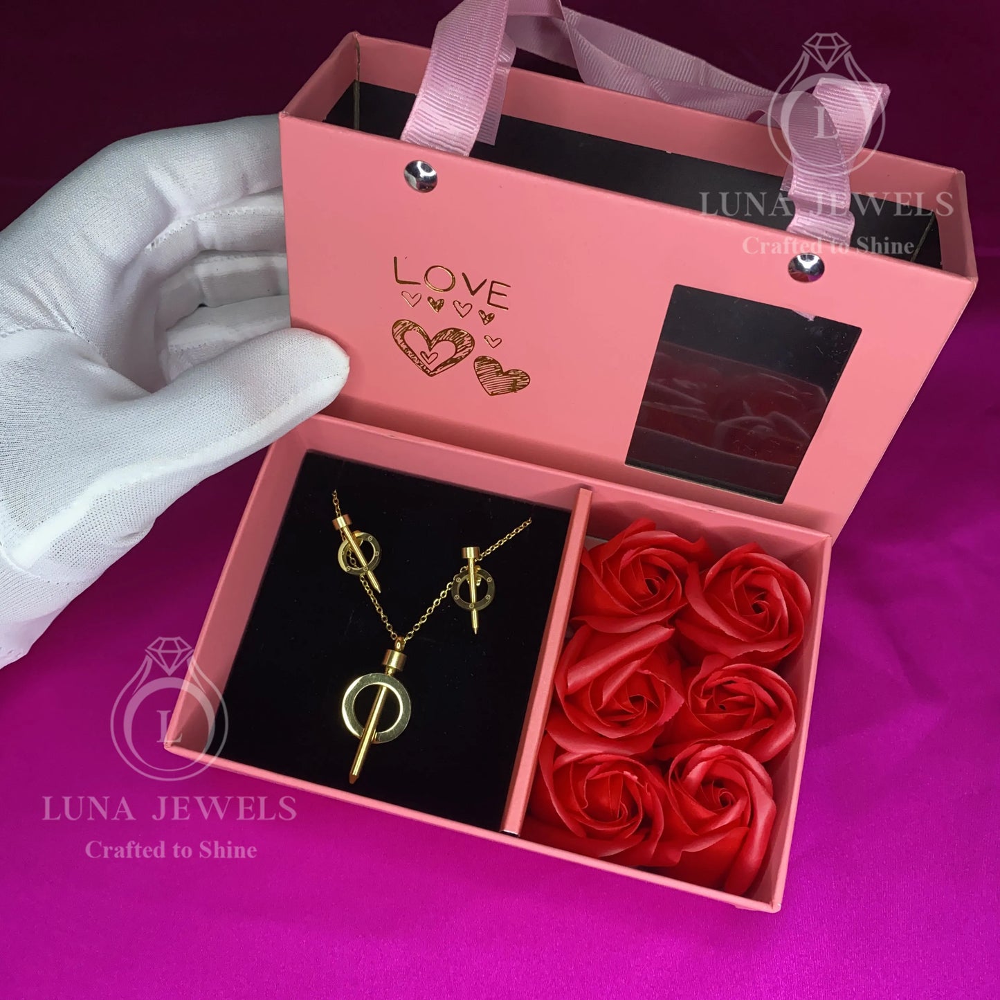 Collier et Boucle d'oreille AMANDA